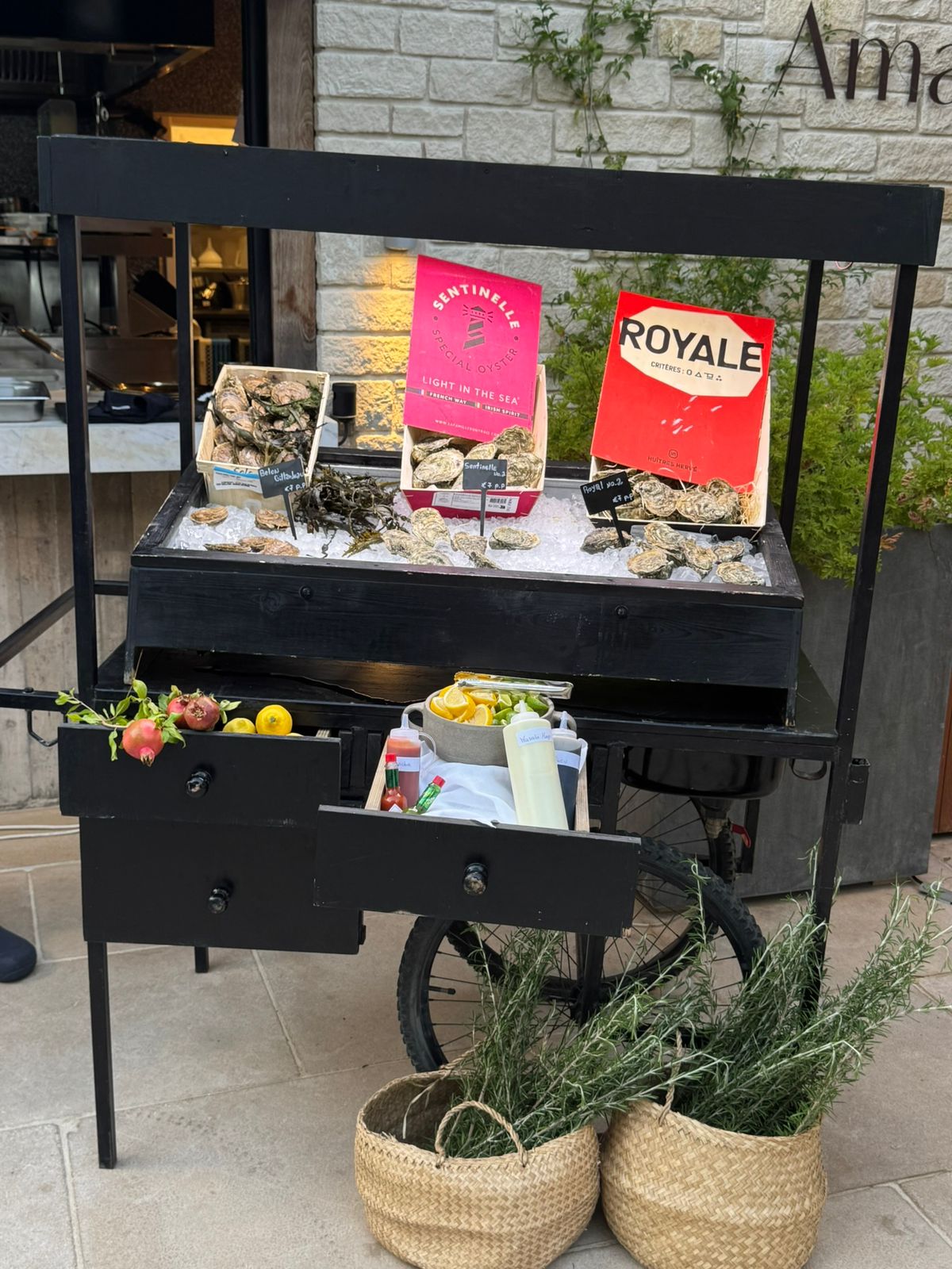 Oysters & Raw Bar catering options starting from Euro100.00