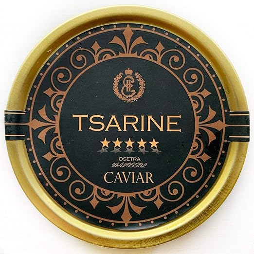 Tsarine Caviar (Siberian Sturgeon, Oscietra) – 50g | Fresh Malossol Caviar from Italy